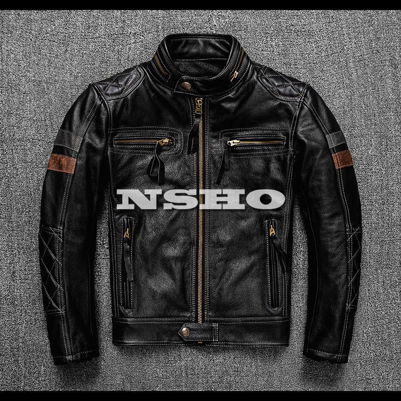 上質 カウハイド メンズ  革ジャン 50s パテッド ライダース  レザージャケット イタリアンレザー 牛革 上質 カウハイド メンズ 革ジャン 50's パテッド シングル ライダース