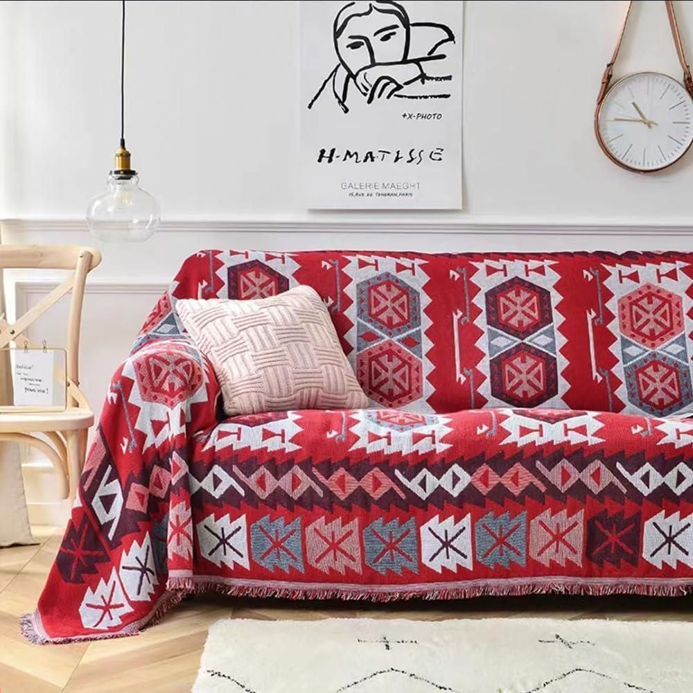 CHOZAN マルチカバー 北欧 ソファーカバー リバーシブル ブランケット マルチカバー 長方形 大判 多機能 おしゃれ 四季通用（180*230cm）