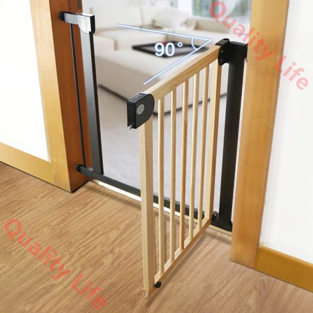 チャイルドフェンスペット階段手すり ベビーキッチンフェンスパーティションドア階段-バラスター|90-97Cm