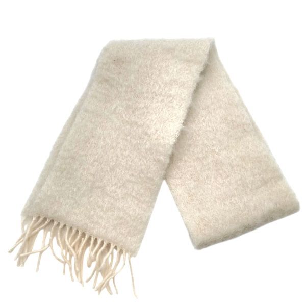 ロエベ LOEWE マフラー ロゴ アナグラム モヘア ウール 保存袋あり