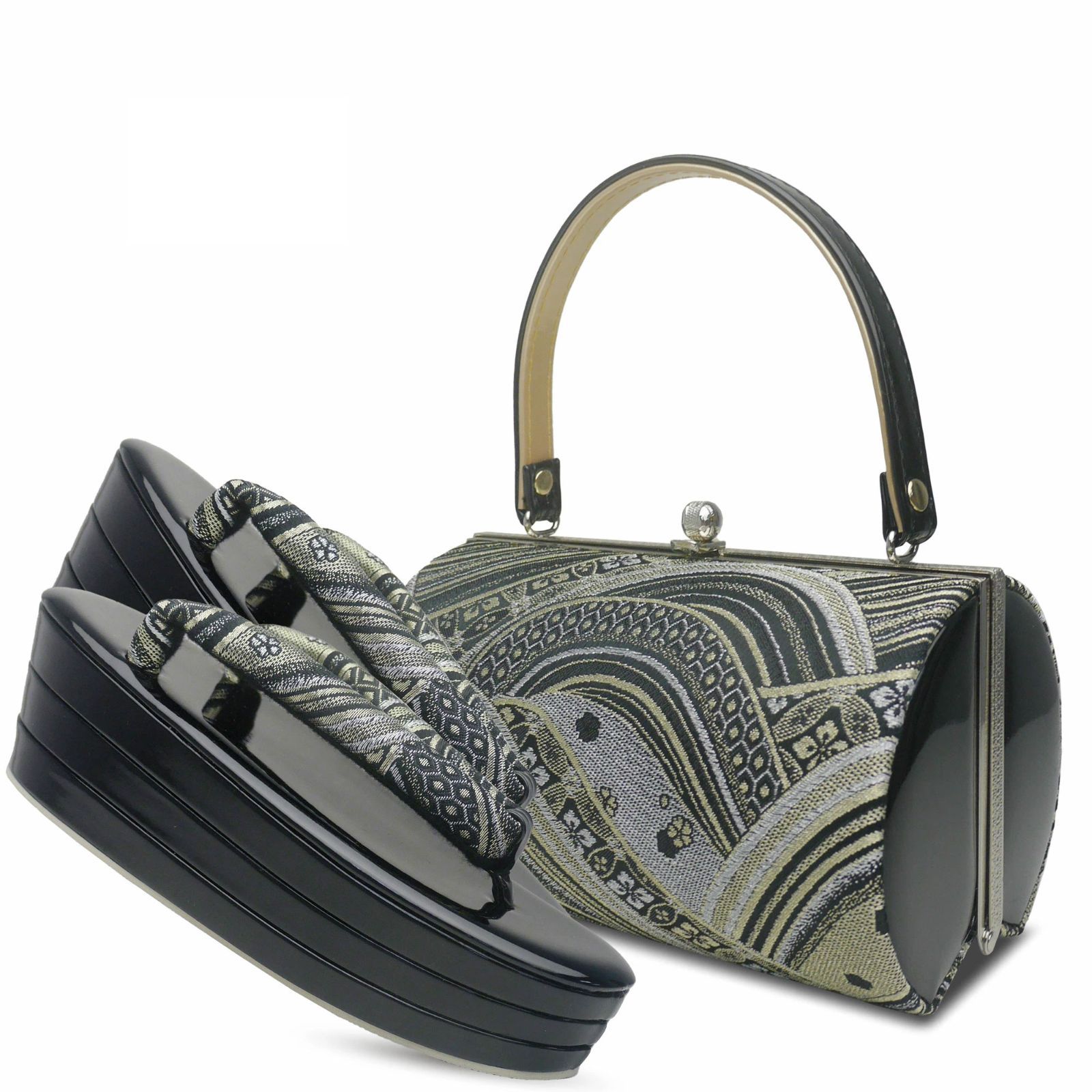 草履バッグセット 草履 振袖 成人式 ヒール 厚底 kzouribag16-5 正規品