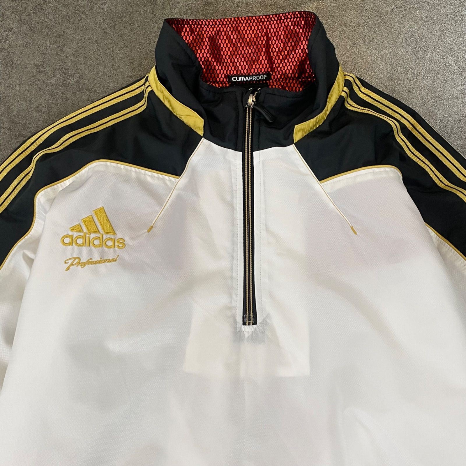 美品 adidas professional baseball Pullover Jacket アディダス 