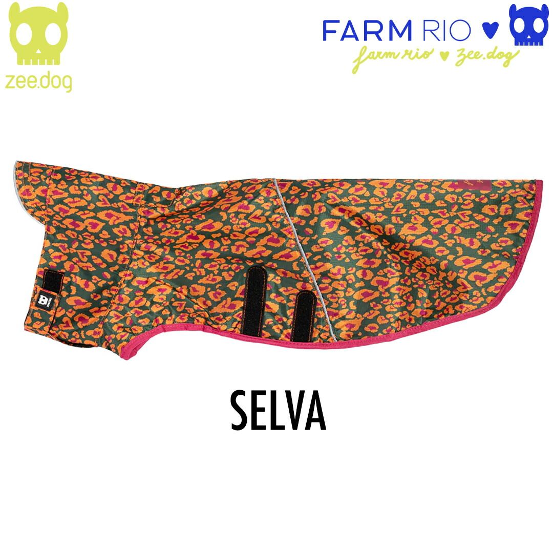 zee.dog ジードッグ RAINCOAT レインコート FARM RIO SELVA セルバ サイズM 小型犬-中型犬用 FARM RIOコレクション 760107