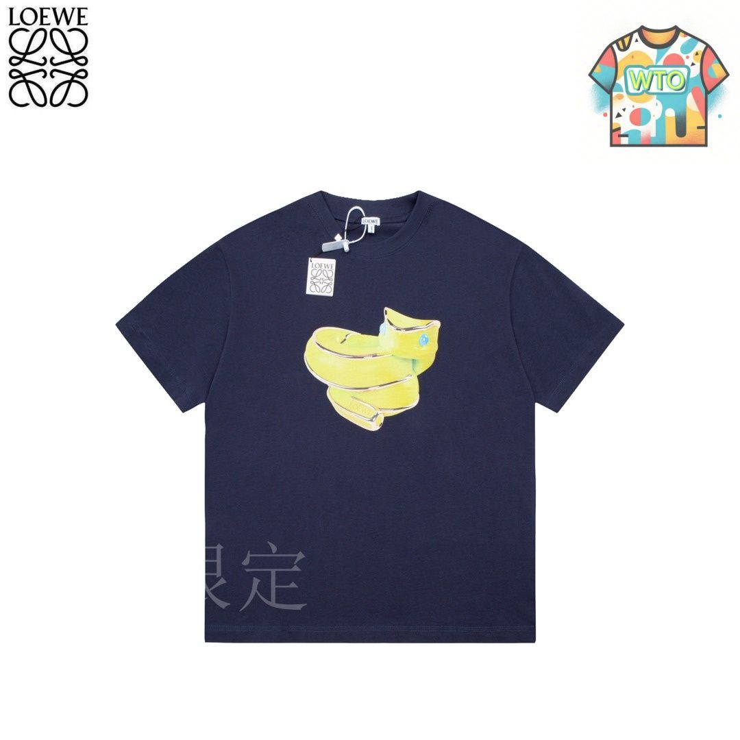 今日WTO】Loewe ロエベ 25ss 巳年限定プリント刺繍 T シャツ