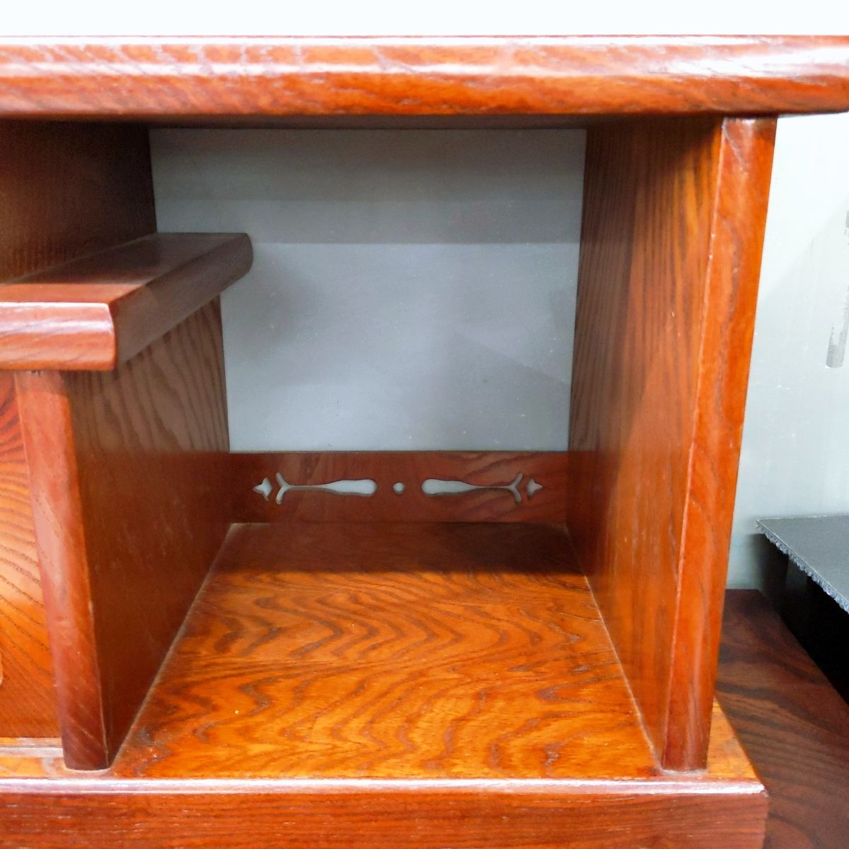 中古品】置き床 和家具 和室 置床 置飾り棚 幅80㎝ 飾り台 盆栽台