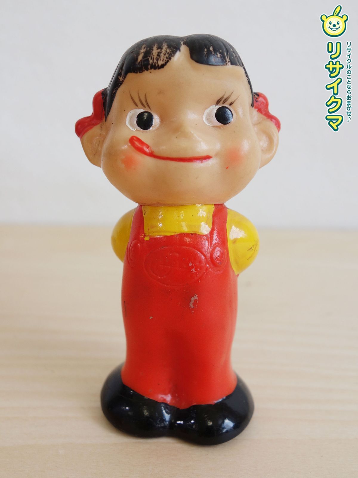 M▽ソフビ 人形 おもちゃ 不二家 ペコちゃん 磁石 マグネット 38631