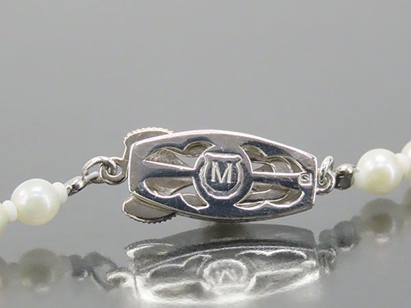 新品同様】ミキモト MIKIMOTO ベビー パール ネックレス 89珠 アコヤ  