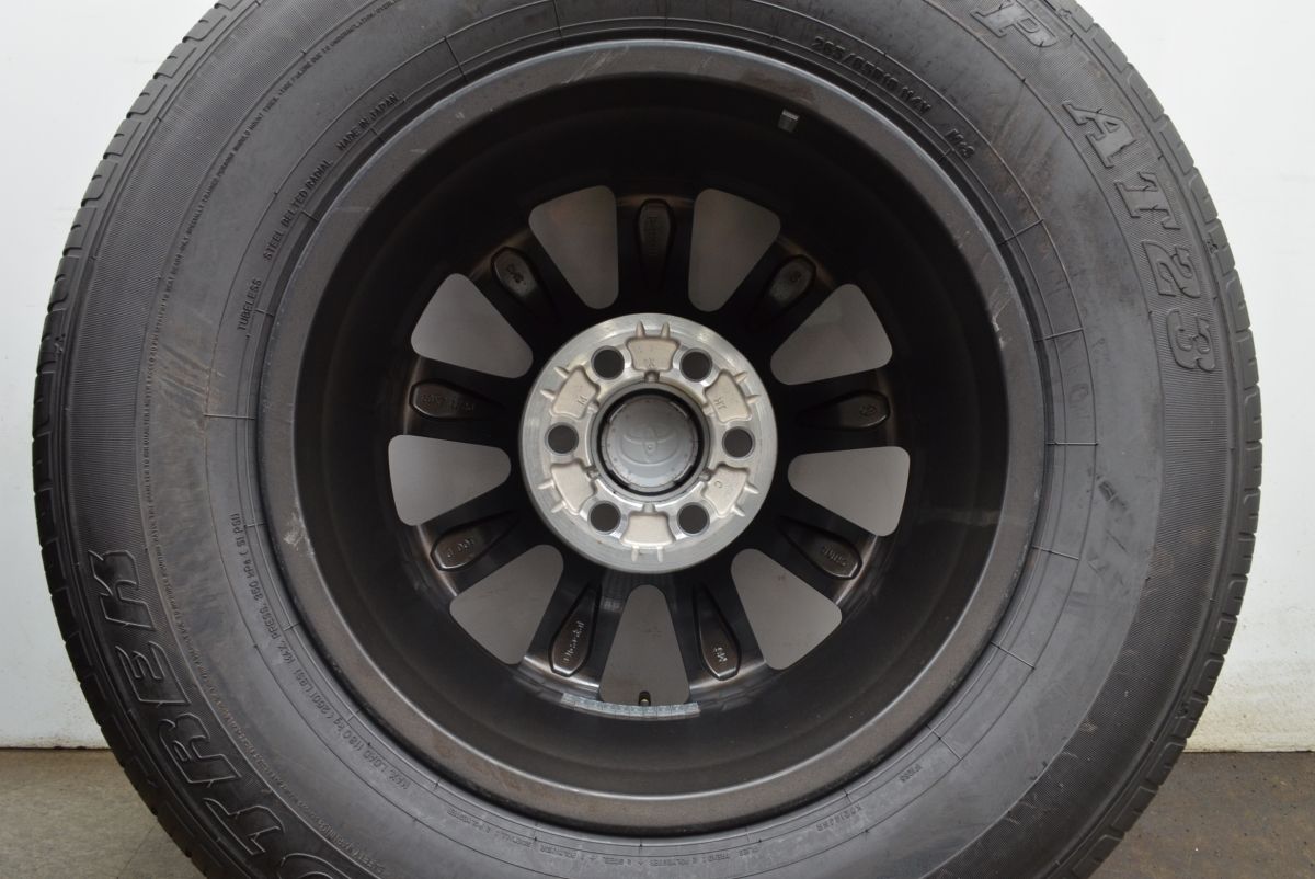 全品本物! 製 新車外し トヨタ ランドクルーザー250 ファーストエディション 純正 18in 7.5J 60139.7 ダンロップ 265 70R18 マットブラック