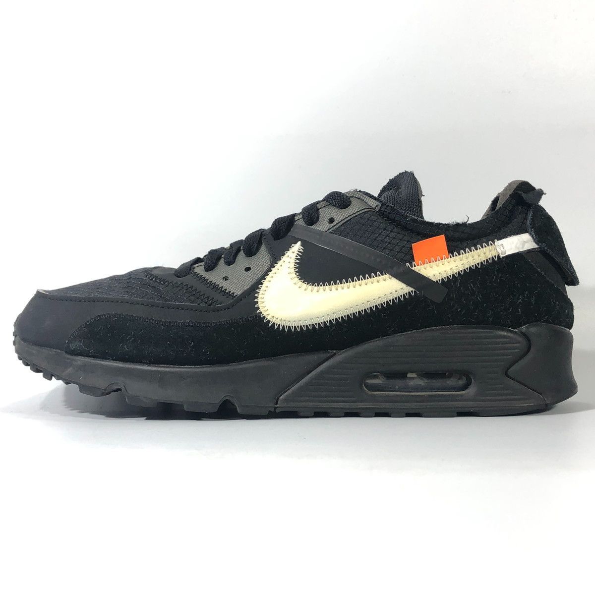 NIKE ナイキ OFF-WHITE X AIR MAX 90 BLACK AA7293 001 28.5cm US10.5