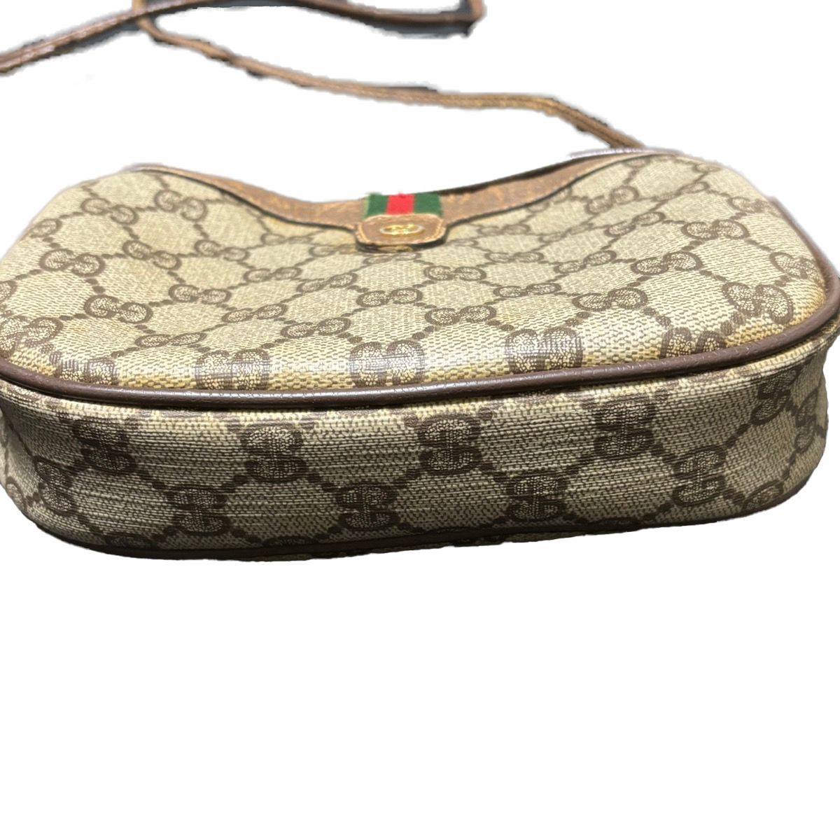 送料無料】GUCCI/グッチ/ショルダーバッグ/ブラウン×ベージュ/GG柄 