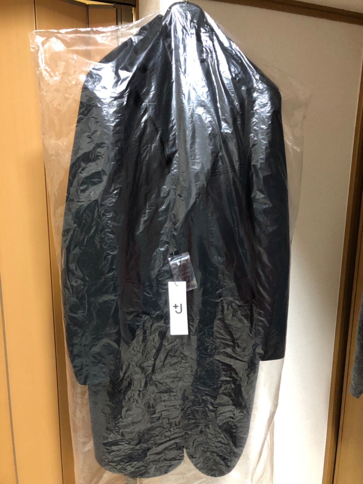 ユニクロ +J ウールブレンドチェスターコート 21aw新作 ブラック ＸＬ ユニクロ +J ウールブレンドチェスターコート 21aw新作 ブラック