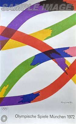 ピエロ ドラツィオ ポスター ミュンヘンオリンピックポスター Piero Dorazio Open Edition 額縁無し Piero Dorazio FA250036