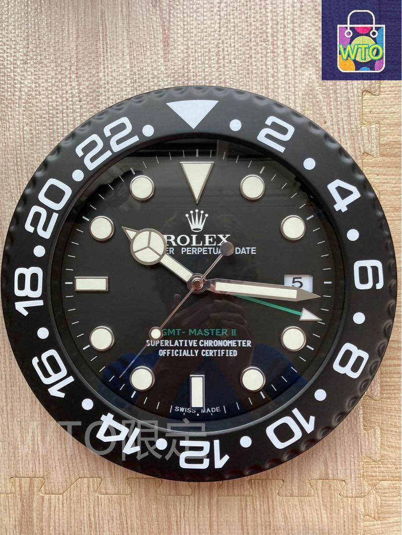 新品未使用　ロレックス　GMTマスターII 掛け時計　非売品　拡大鏡あり ROLEX GMTマスターII 掛け時計 新品未使用-WTO輸入2 - メルカリ