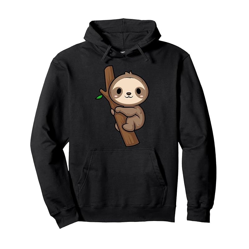 赤ちゃんナマケモノ カブ アニメ ちび かわいい 日本人 おもしろデザイン パーカー