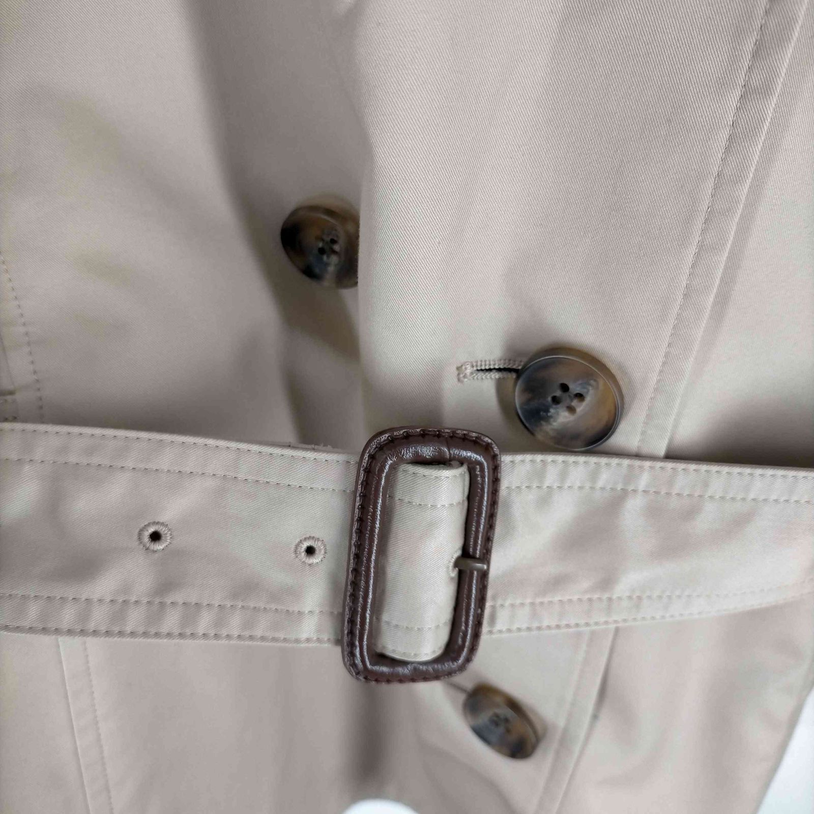 ◇23区 ニジュウサンク ショート トレンチコート ベルト 38 コットンポリエステルギャバジン ショート トレンチコート