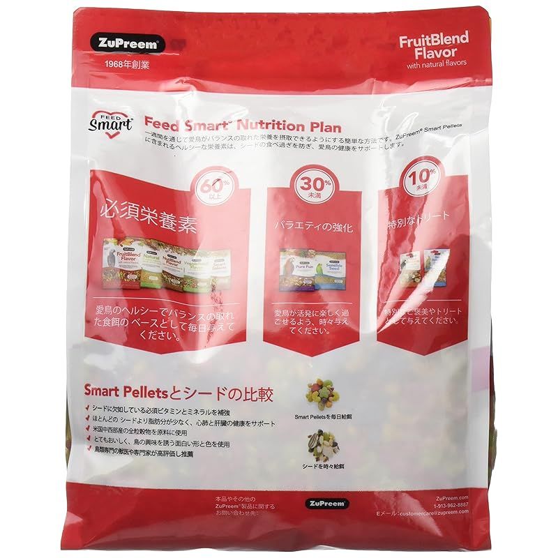 ズプリーム (ZuPreem) フルーツブレンド ML ヨウム・パロット