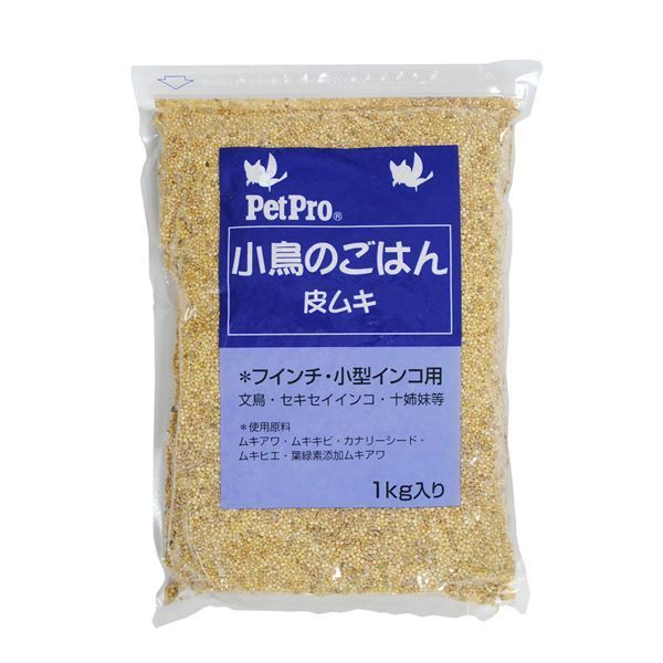 まとめ ペットプロ 小鳥のごはん 皮ムキ 1kg ×12セット