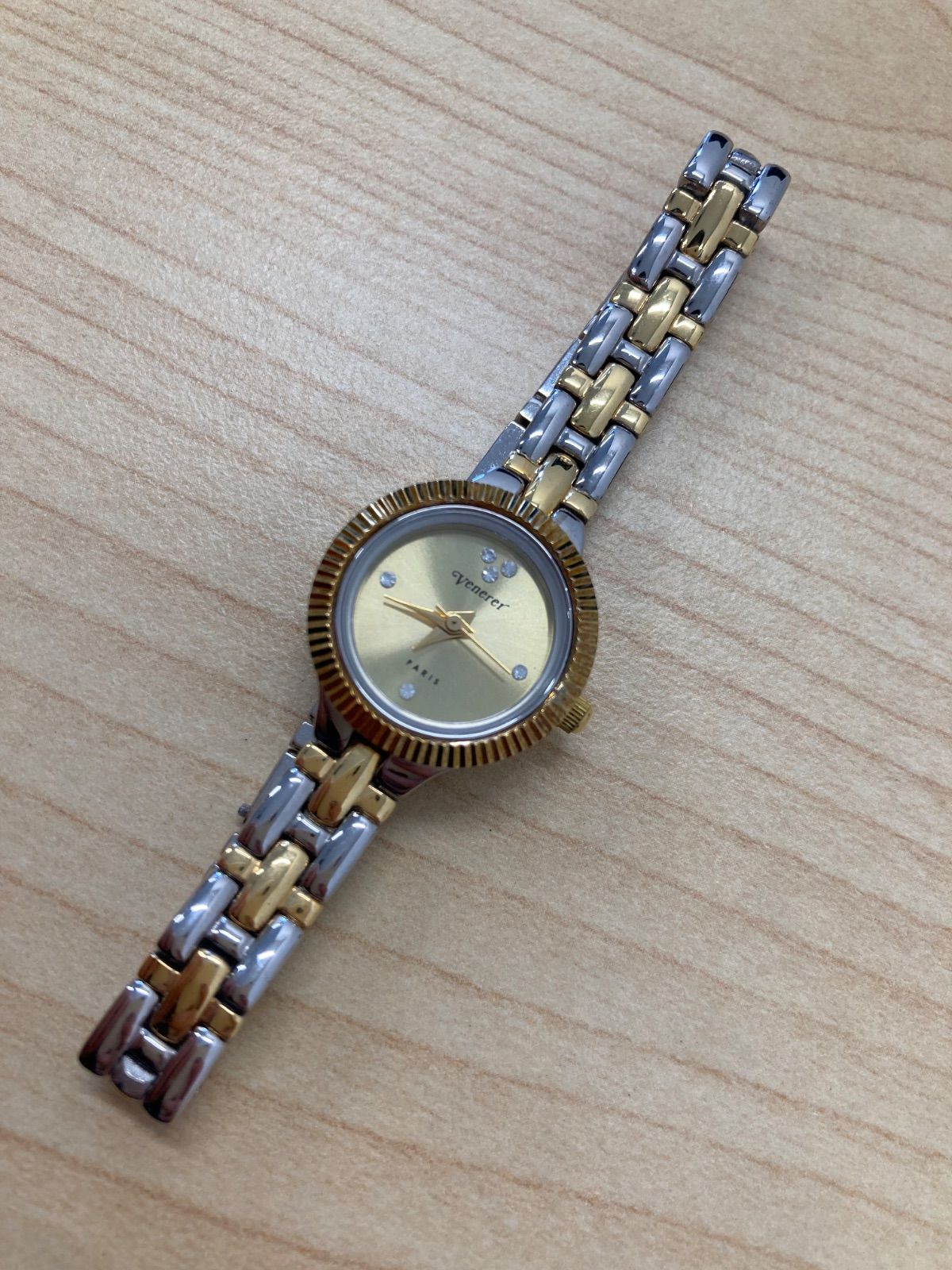 【美品✨】venerer PARIS レディース腕時計　切り替え venerer PARIS レディース腕時計 - メルカリ
