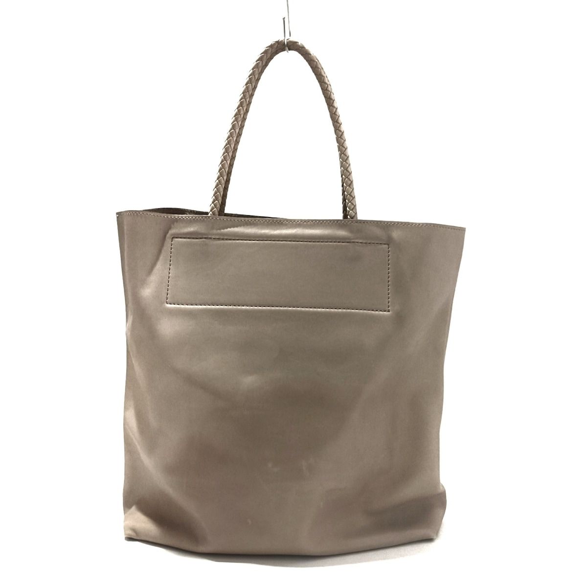 美品　HIROFU ヒロフ ハンドバッグ　編み込み HIROFU(ヒロフ) トートバッグ - ベージュ 編み込みハンドル