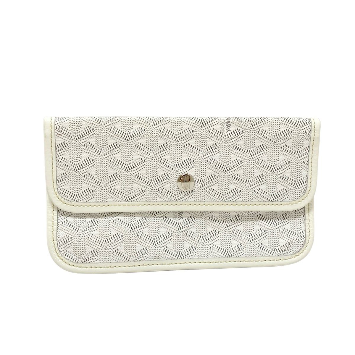 GOYARD ゴヤール サンルイ付属ポーチ GOYARD(ゴヤール) ポーチ - 白×ダークグレー×ライトグレー