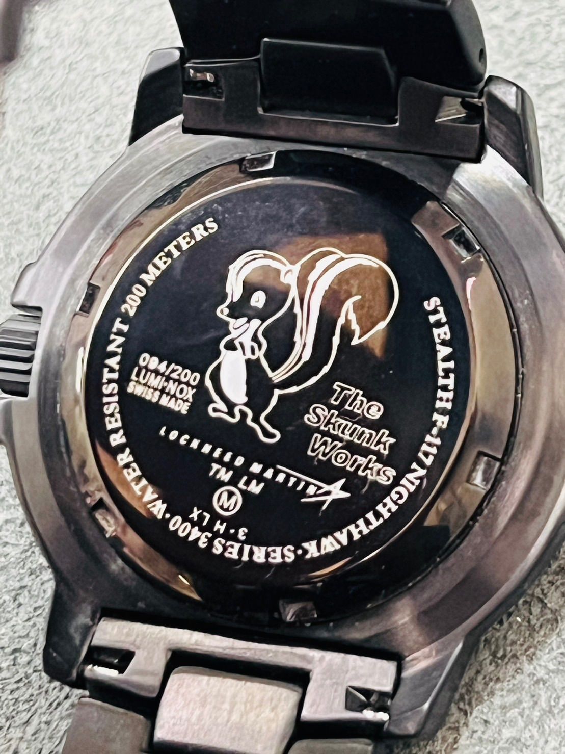 電池交換済】LUMINOX×SKUNK WORKS ルミノックス×スカンク