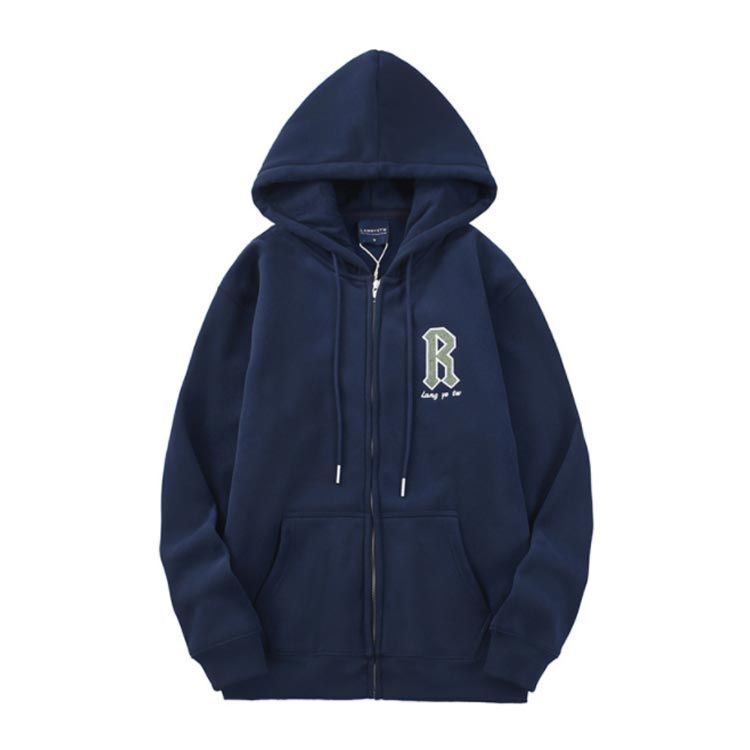 レディース 肉厚なダブルジップパーカー NAVY ＜NIIGATA