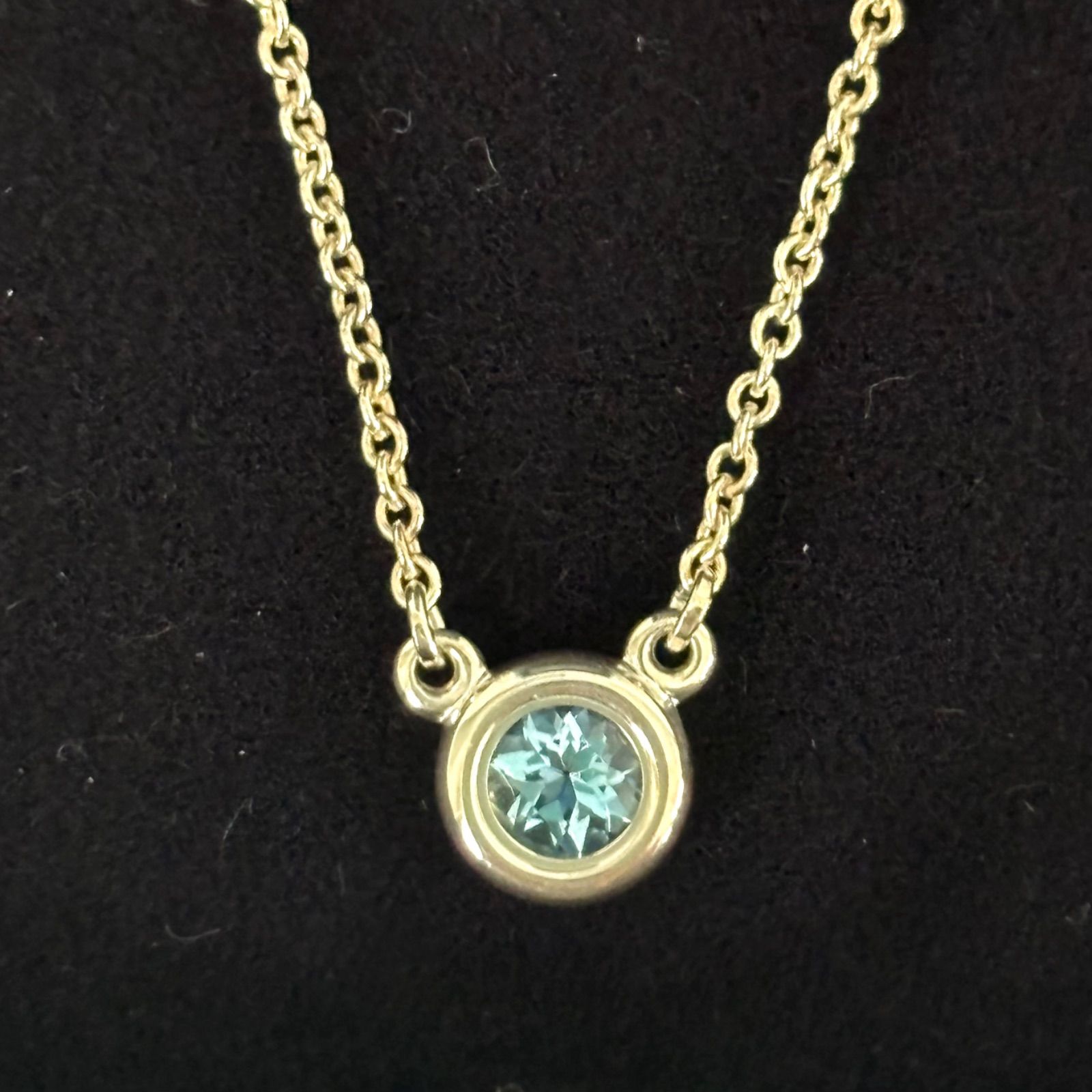 ティファニー バイザヤードネックレス　アクアマリン 楽天市場】【ギフト品質】【0.13ct】ティファニー Tiffany&Co