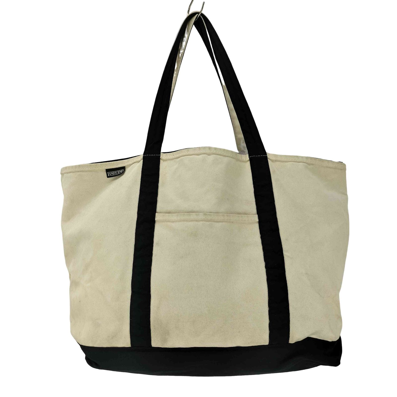 ランズエンド 厚手キャンバス トートバッグ 希少カラー ランズエンド LANDS END USA製 キャンバストートバッグ 持ち手