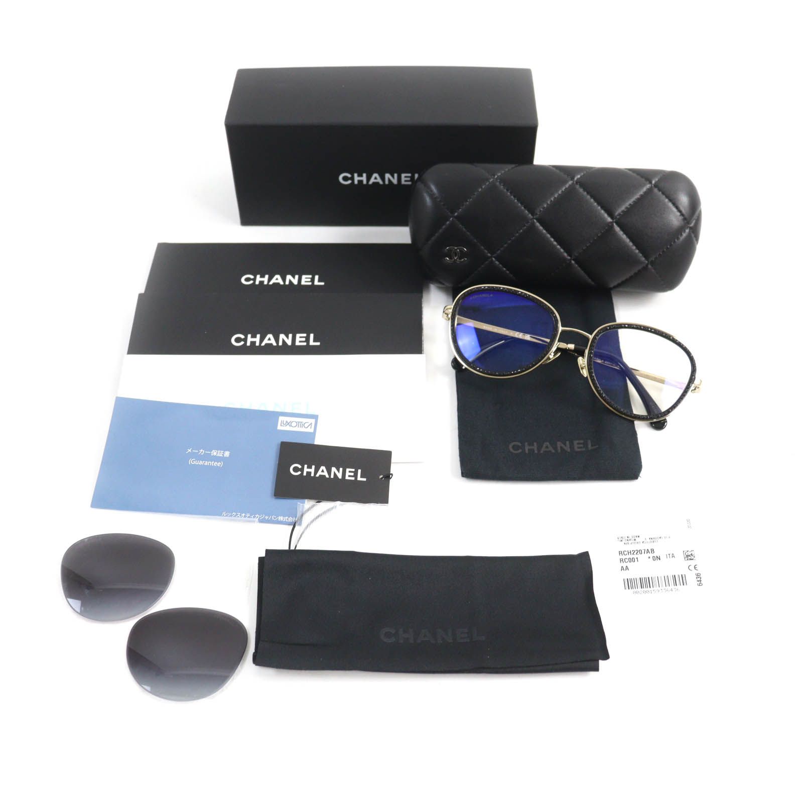 CHANEL シャネル ケース付き 保証書あり サングラス ブラック 保証書、ケース付き】CHANEL サングラス ユニセックス 【公式通販】