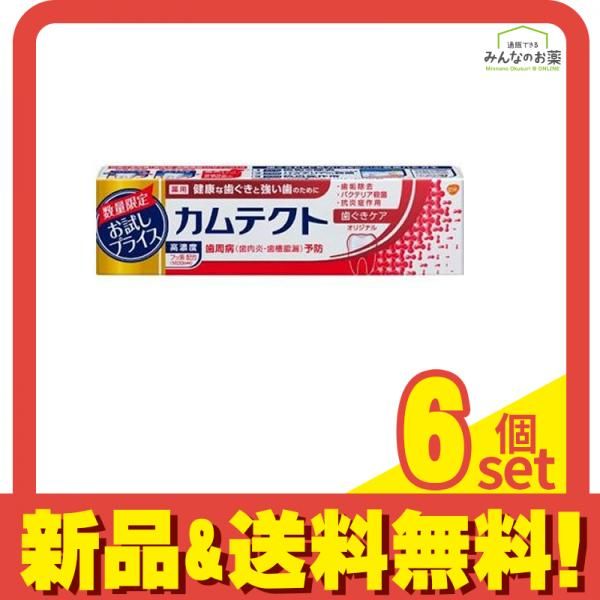 カムテクト 歯ぐきケア 薬用ハミガキ 105g (お試し限定品) 6個セット まとめ売り