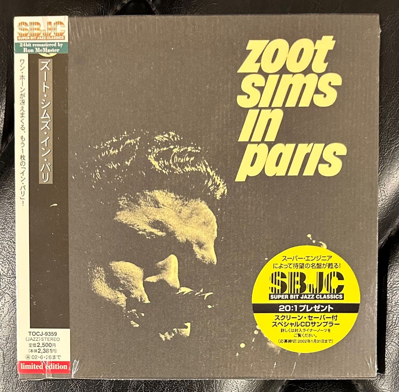 未開封CD】ズート・シムズ・イン・パリ 紙ジャケット SBJC Zoot Sims