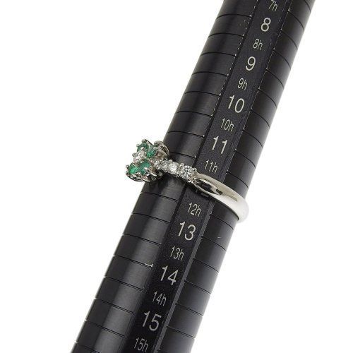 8429)PT900 エメラルド0.19ct ダイヤモンド0.25ct 12号 - メルカリ