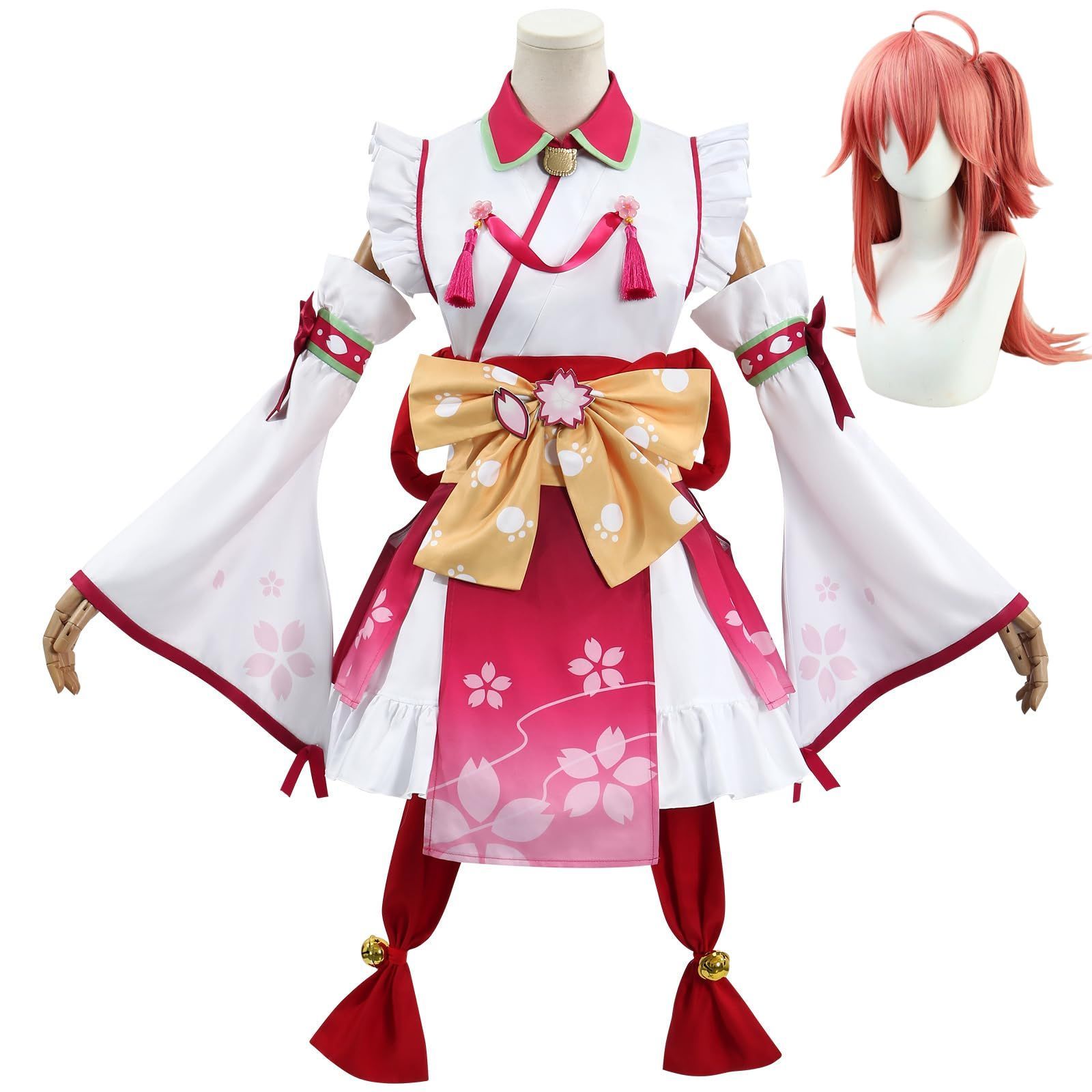 Size:S [COSSA] さくらみこ 桜巫女 ウィッグ付き イベント