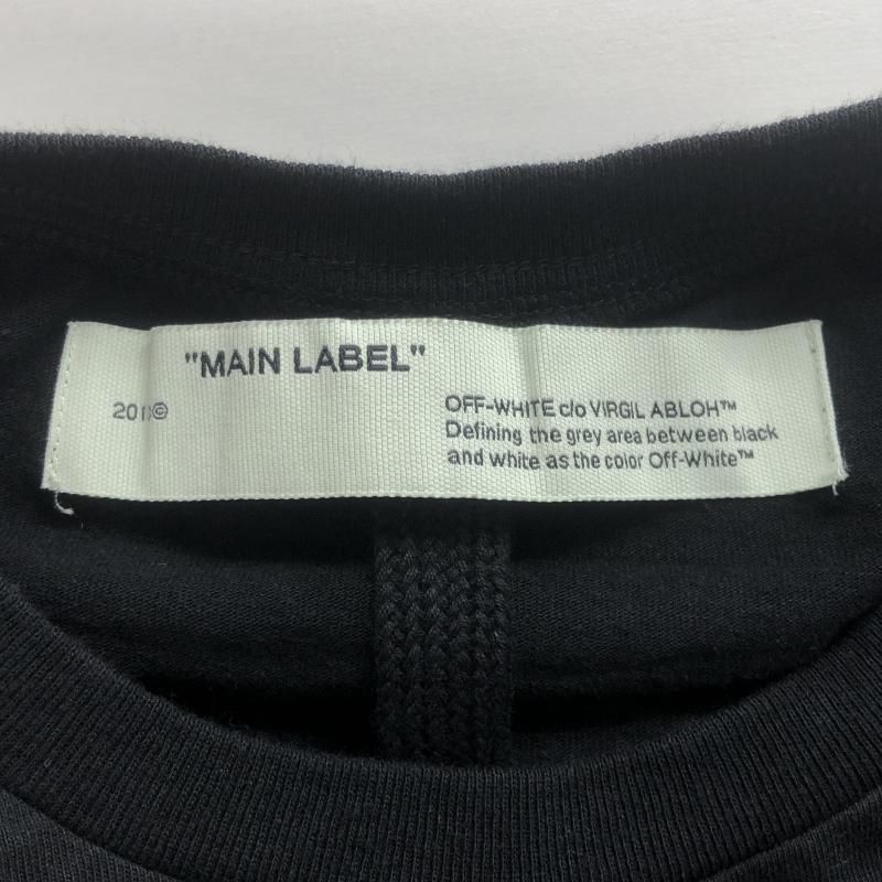 【中古】OFF-WHITE 20SS TAPE ARROWS L/S ブラック オフホワイト[10]