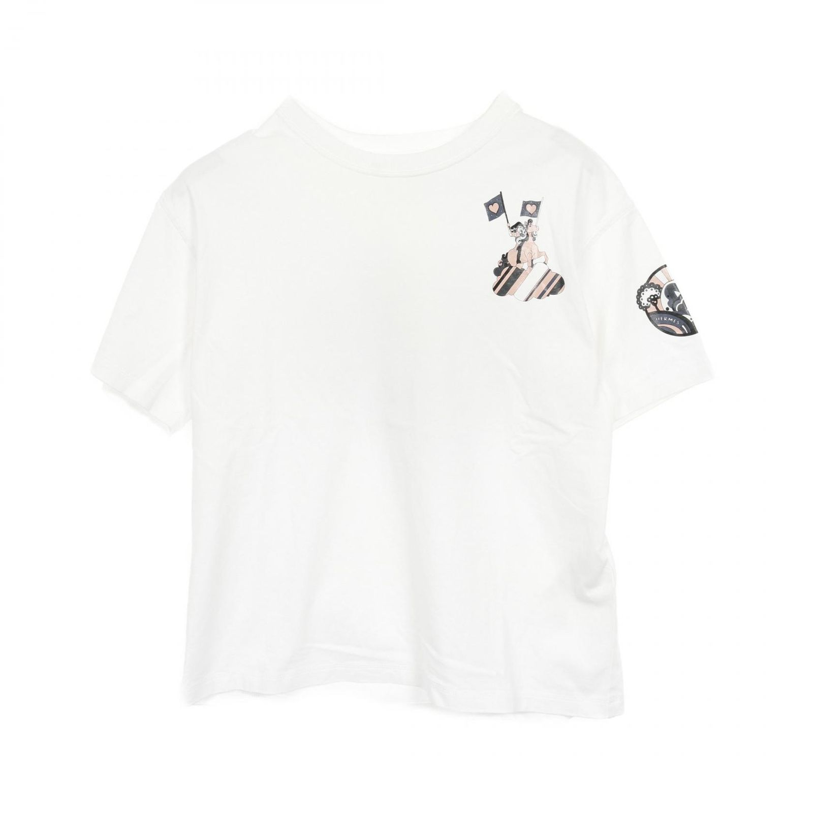 エルメス HERMES カットソー カルトゥッシュ 2E4602DU コットン T  