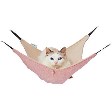 同梱不可 8個セット Add.Mate 猫用ハンモック ニット生地の包まれにゃんモック ピンク