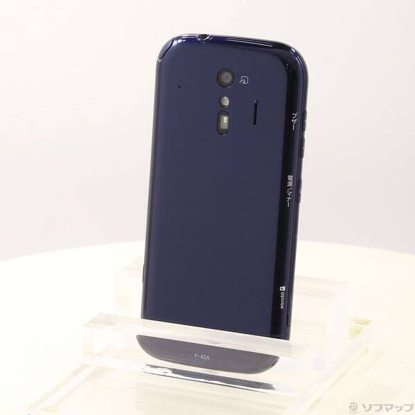 〔中古品〕 らくらくスマートフォン 32GB ネイビー F-42A docomo【297】