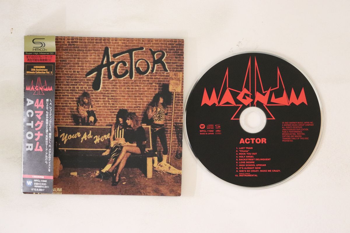 CD 44Magnum Actor WPCL11042 Warner Music Japan 紙ジャケ