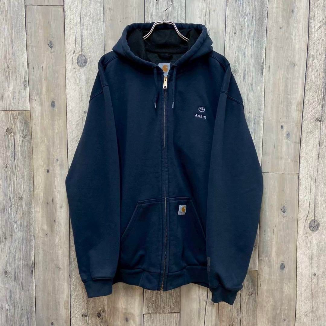 Carhartt カーハート トヨタ 刺繍 スウェット ジップ パーカー XL