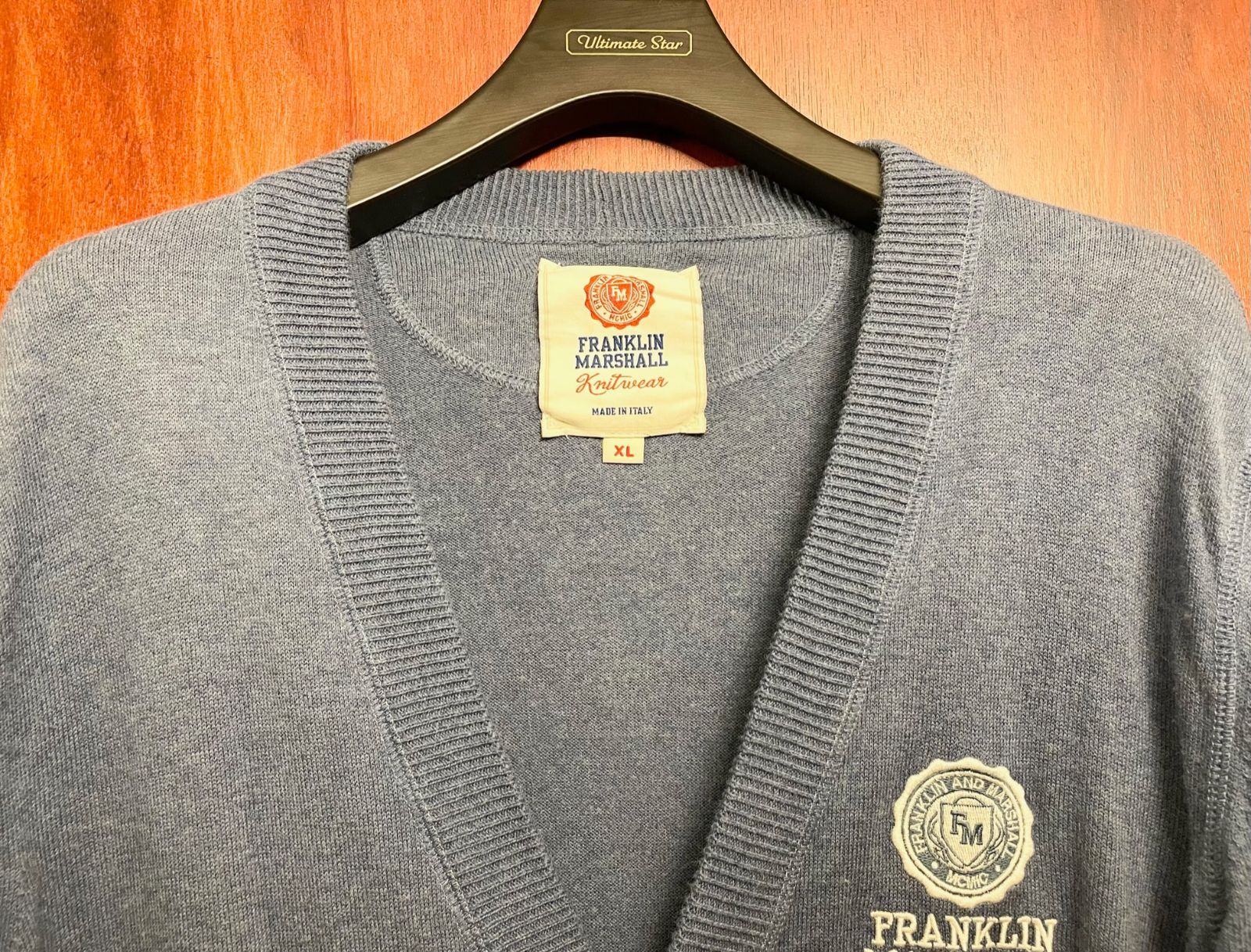 MADE IN ITALY製 FRANKLIN MARSHALL Knitwear コットンカーディガン 