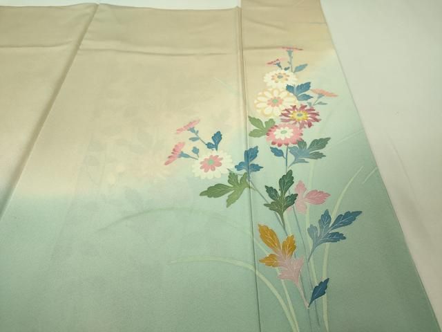 平和屋本店□極上 本加賀友禅作家 押田正義 訪問着 松竹梅花文 暈し