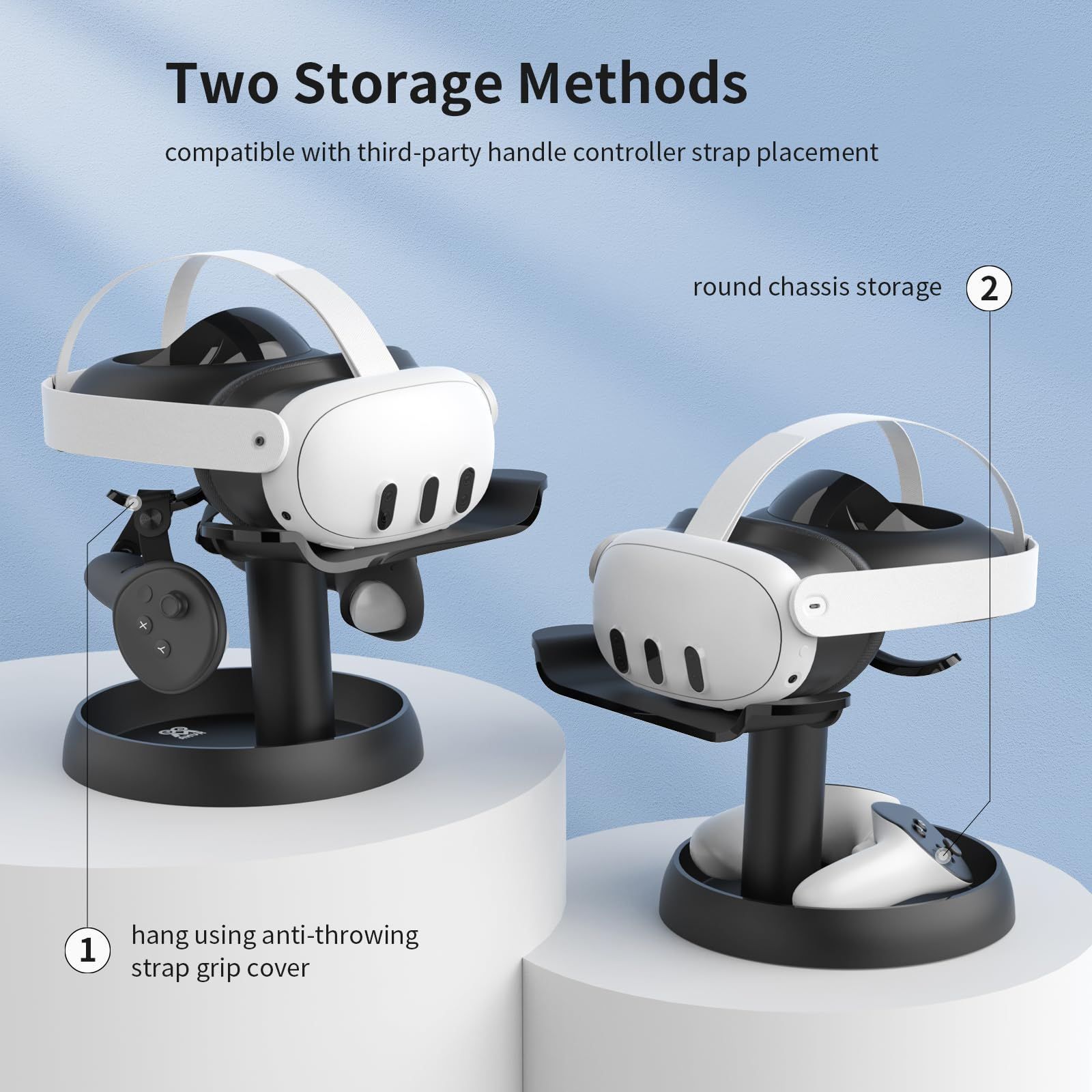 AMVR VR スタンド For Quest 3S/Quest 3/PICO 4/Vision pro/PS VR2 に