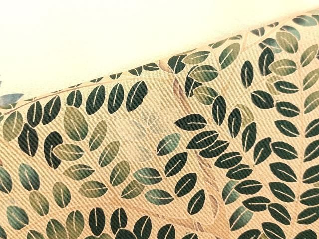 平和屋着物○十日町 加賀草木友禅の第一人者 田村哲彦 色留訪問着 草花