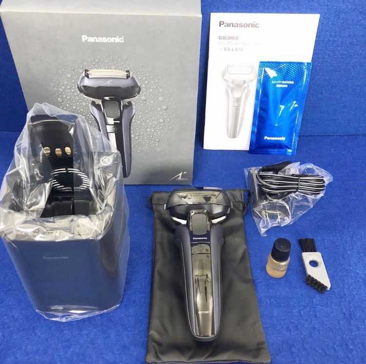 展示美品☆保証☆Panasonic ES-LV7V-A LAMDASH ラムダッシュ 5枚刃 