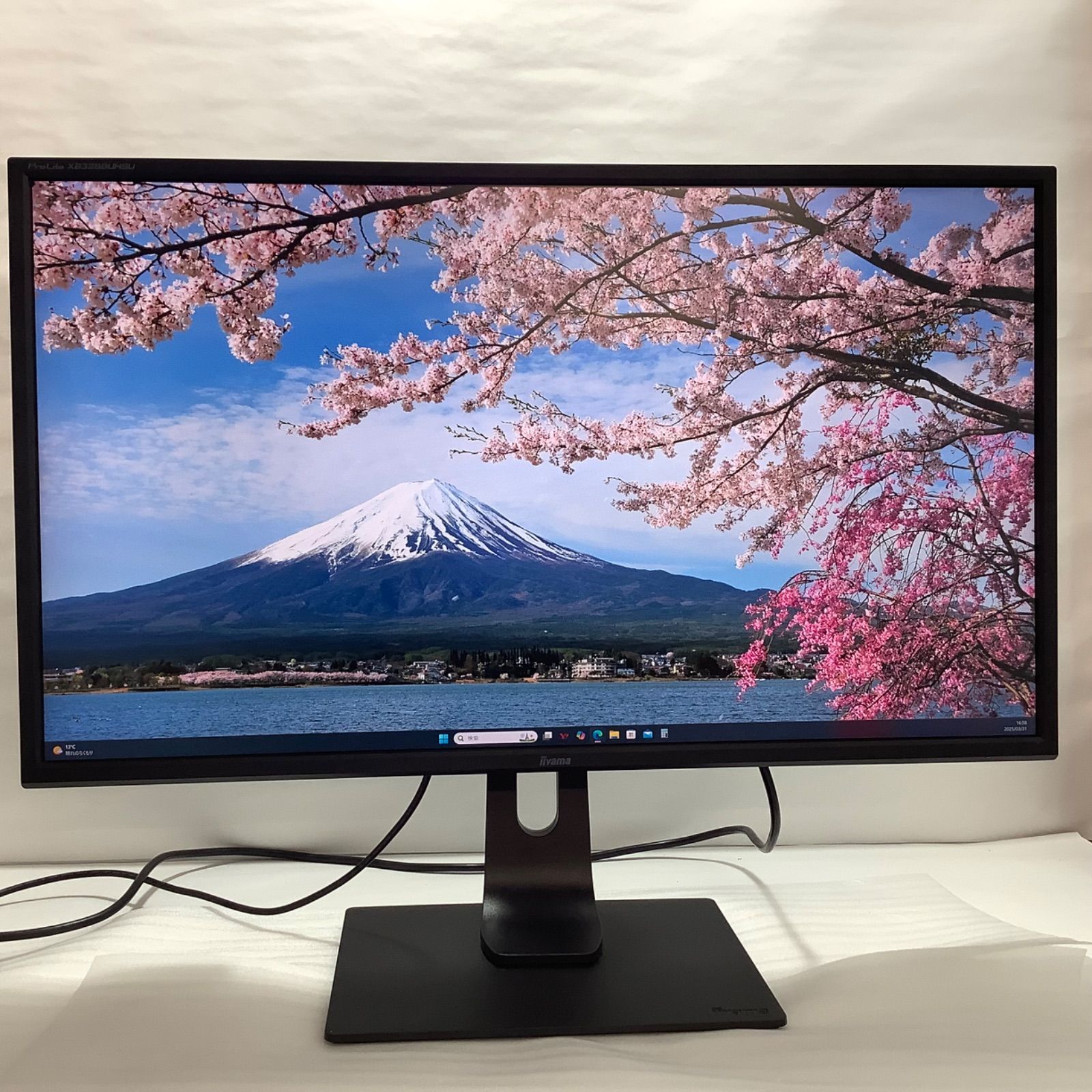 中古 iiyama 31.5インチ 4K PROLITE XB3288UHSU ディスプレイ