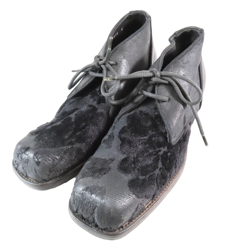 DOLCE&GABBANA レオパード フラワーモチーフ アンクルブーツ DOLCE&GABBANA - 超美品 ドルチェ＆ガッバーナ DOLCE&GABBANA