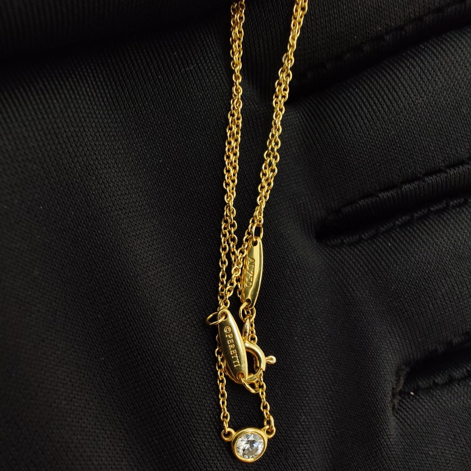 【未使用級】ティファニー エルサ・ペレッティ ダイヤモンド バイザヤード 18金 エルサ・ペレッティ™ ダイヤモンド バイ ザ ヤード