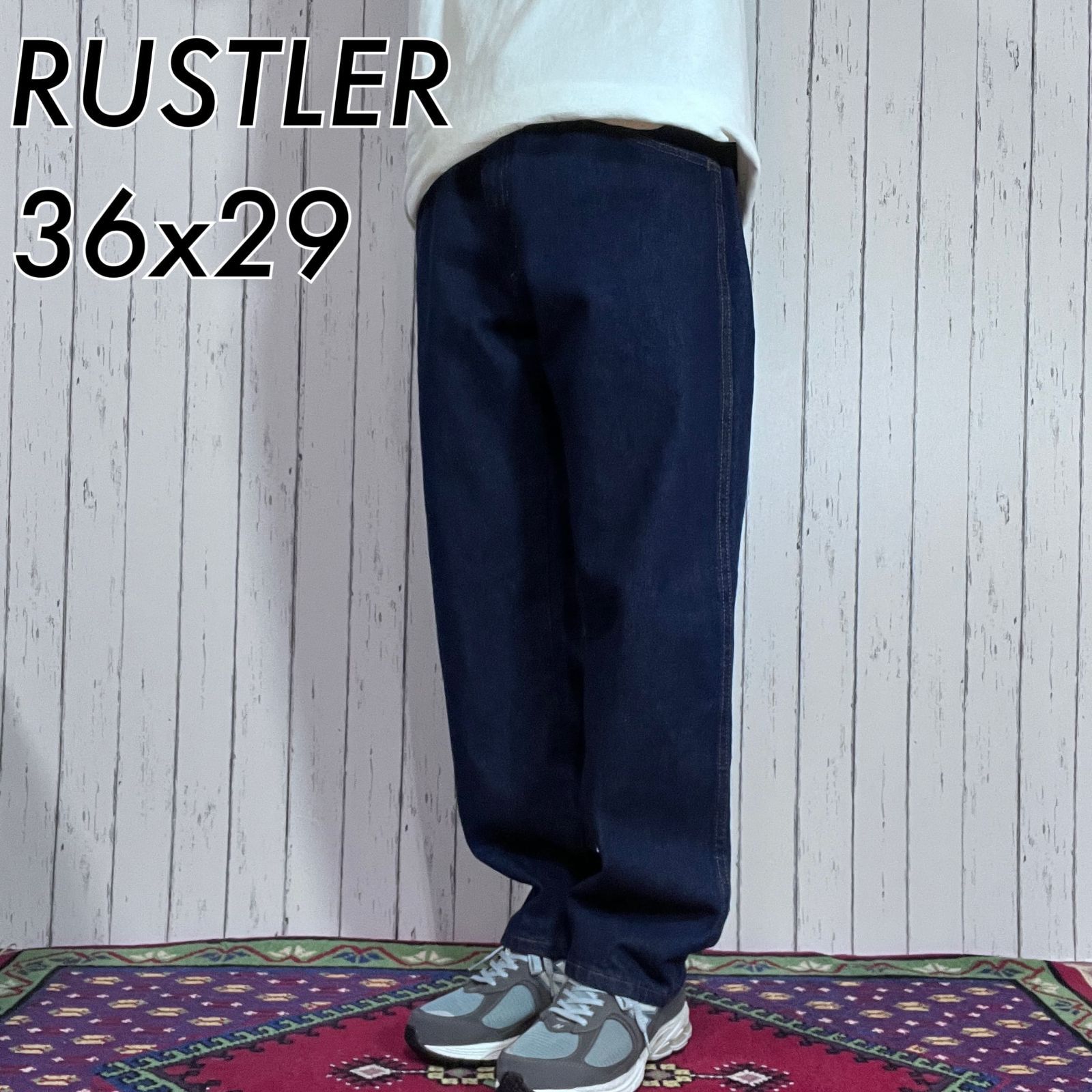 超美品 RUSTLER ラスラー W36 L29 インディゴブルー REGULAR FIT 