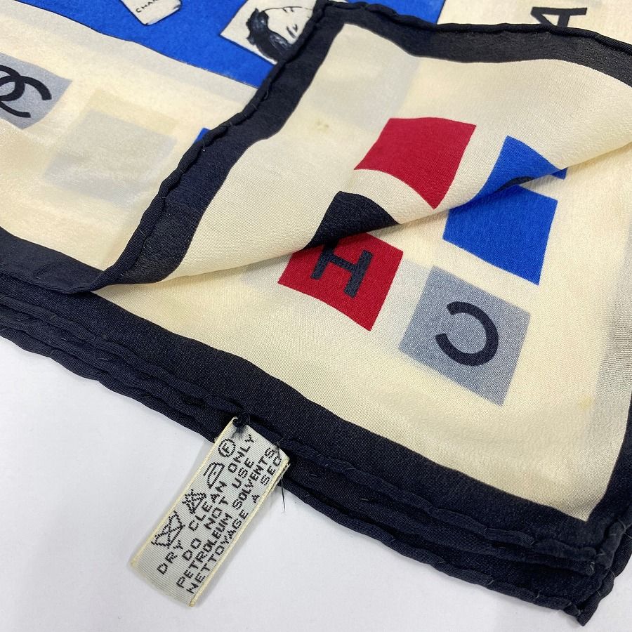CHANEL シャネル スカーフ ヴィンテージ ココマーク 手紙 レター 