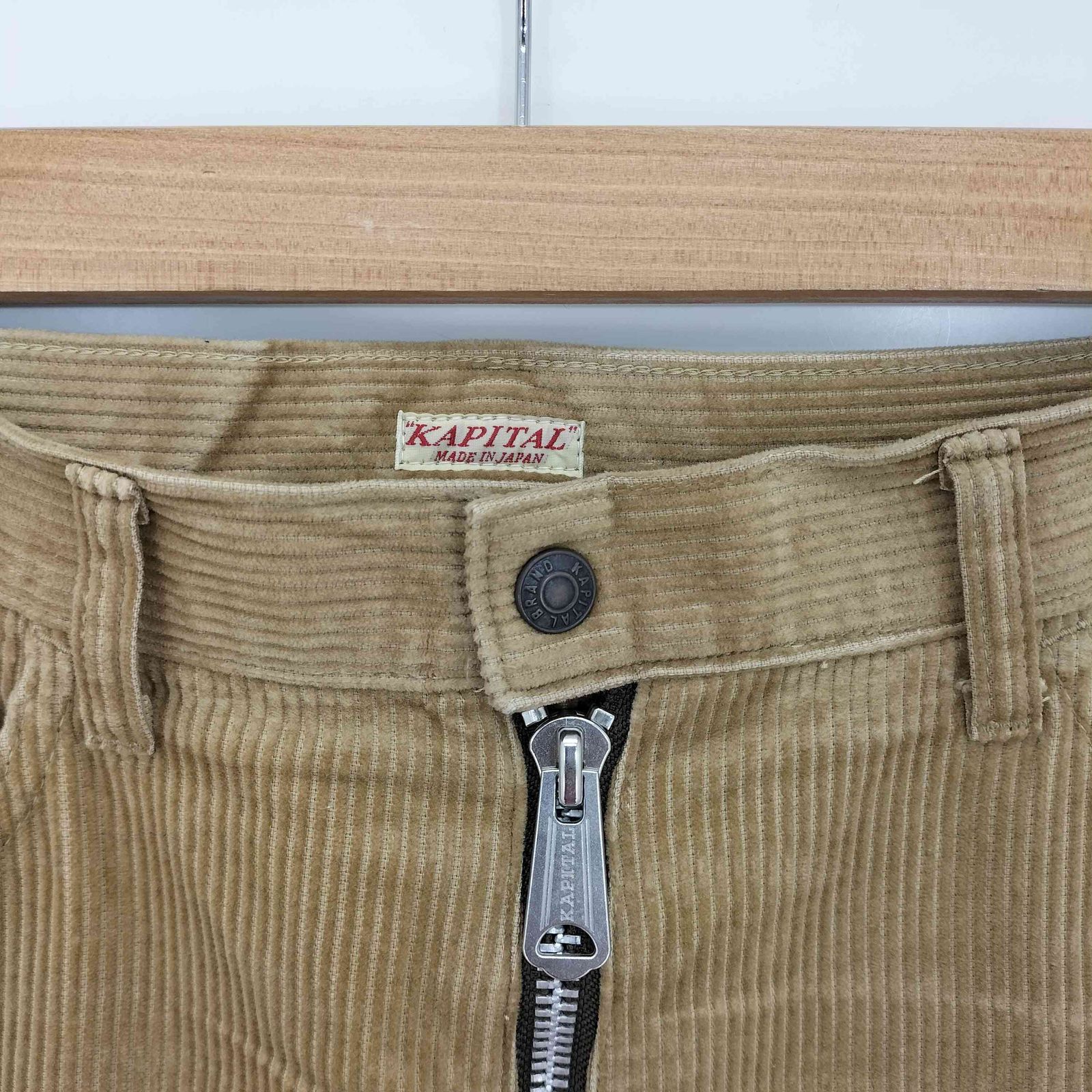 キャピタル KAPITAL 8Wコーデュロイ 5P ZIPPERラットフレアパンツ